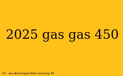 2025 gas gas 450