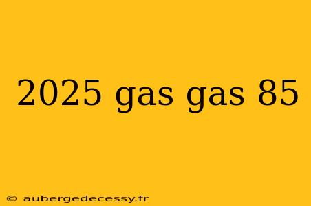 2025 gas gas 85