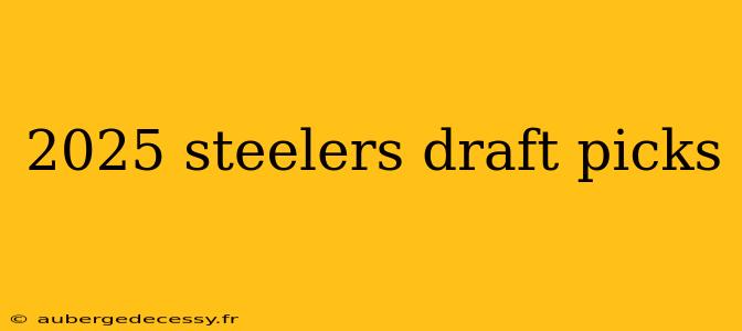 2025 steelers draft picks