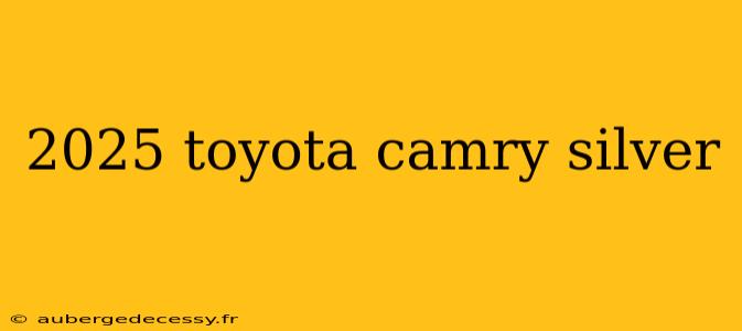 2025 toyota camry silver