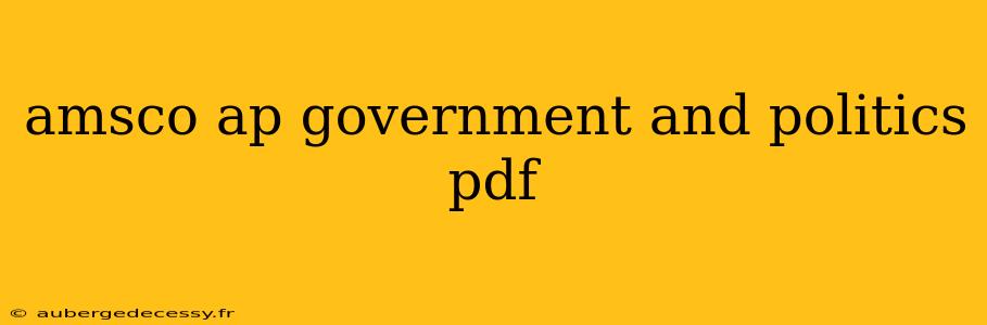 amsco ap government and politics pdf