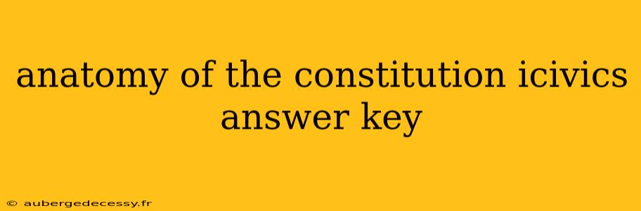 anatomy of the constitution icivics answer key