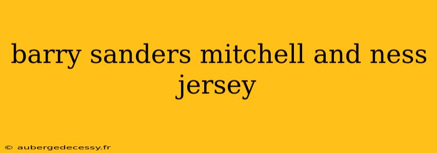 barry sanders mitchell and ness jersey