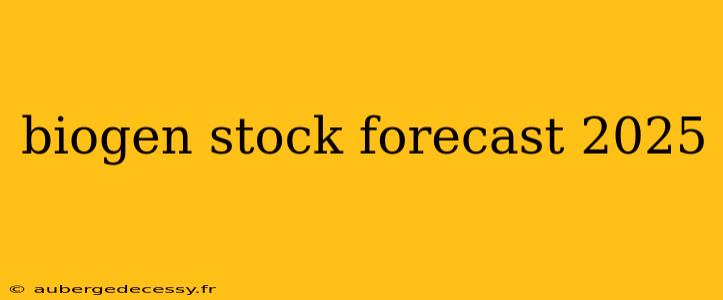 biogen stock forecast 2025