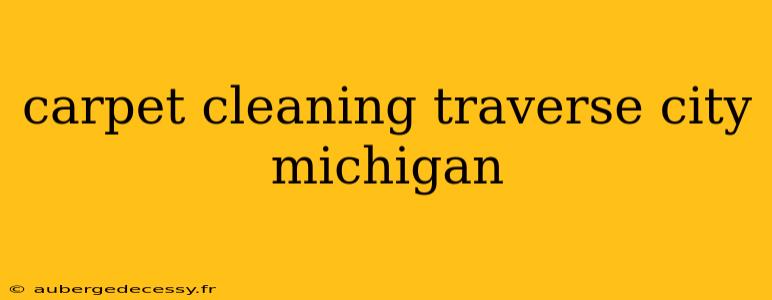 carpet cleaning traverse city michigan