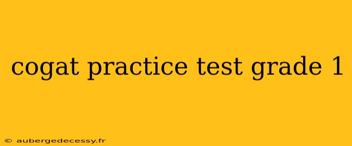 cogat practice test grade 1