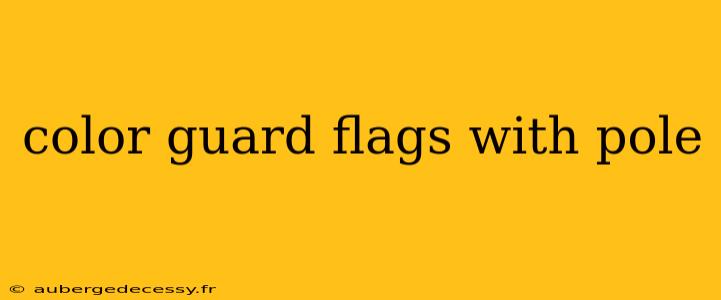 color guard flags with pole