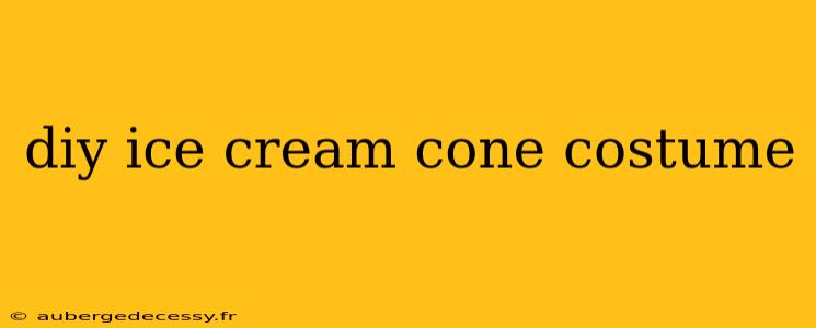 diy ice cream cone costume