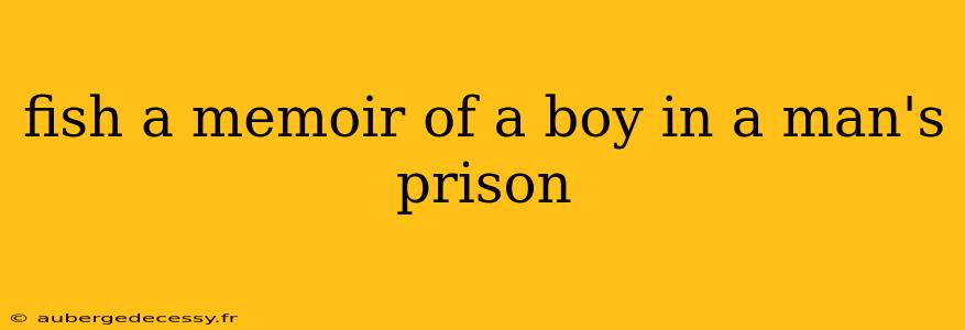 fish a memoir of a boy in a man's prison