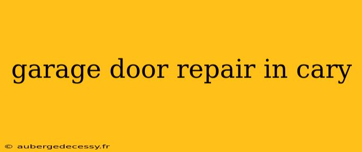 garage door repair in cary