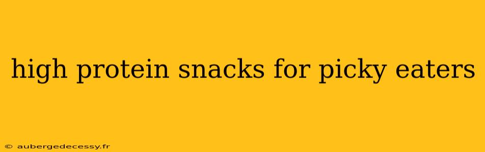 high protein snacks for picky eaters