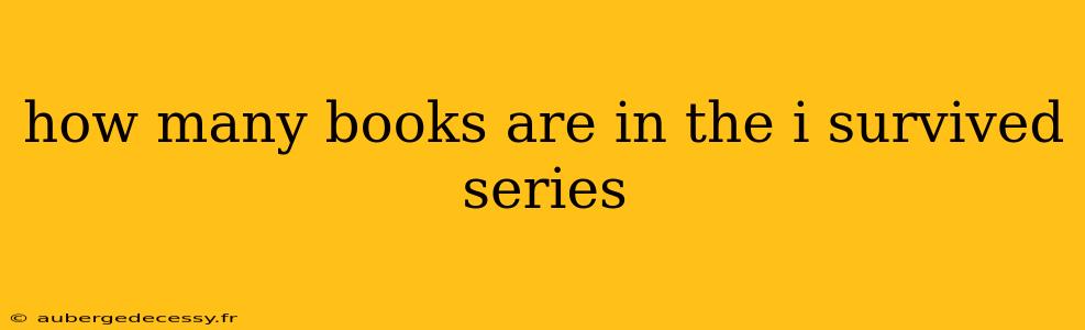 how many books are in the i survived series