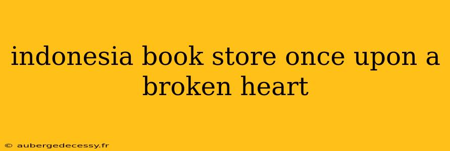 indonesia book store once upon a broken heart