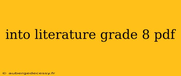 into literature grade 8 pdf