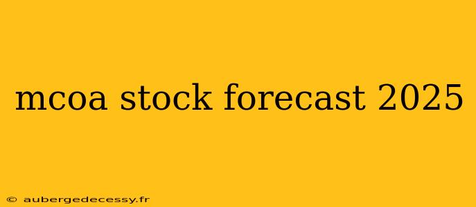 mcoa stock forecast 2025