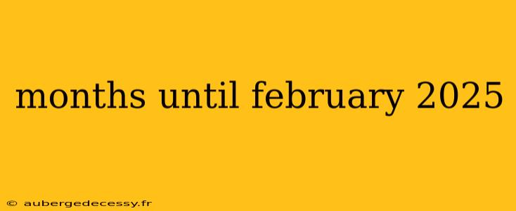 months until february 2025