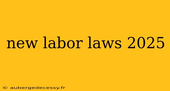 new labor laws 2025