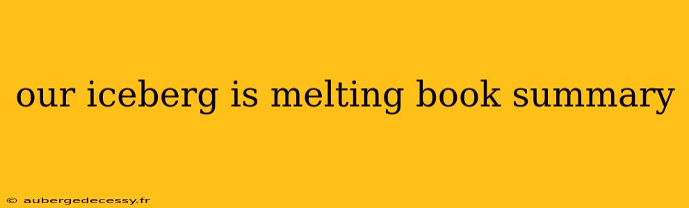 our iceberg is melting book summary