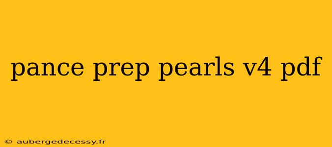 pance prep pearls v4 pdf