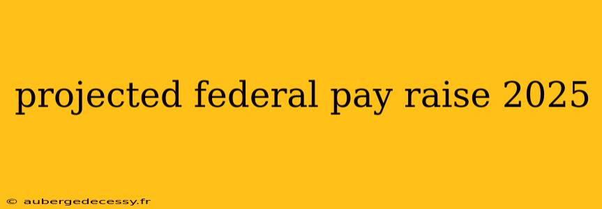 projected federal pay raise 2025