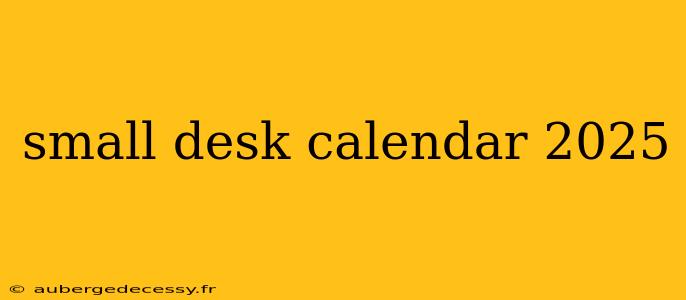 small desk calendar 2025