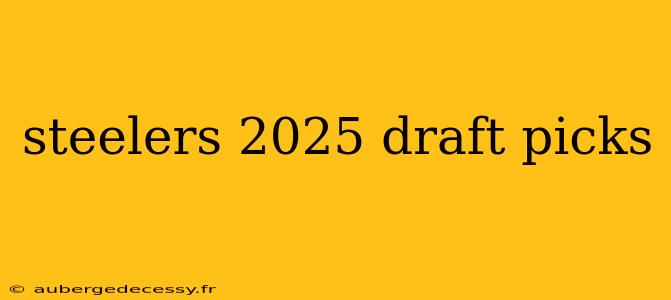 steelers 2025 draft picks