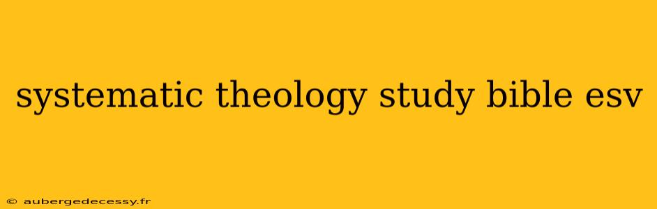 systematic theology study bible esv