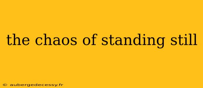 the chaos of standing still