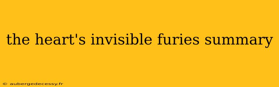 the heart's invisible furies summary