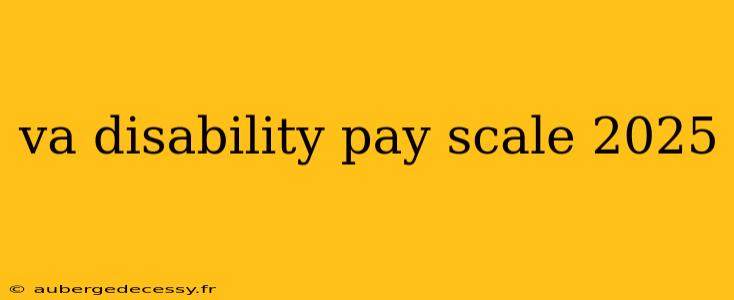 va disability pay scale 2025