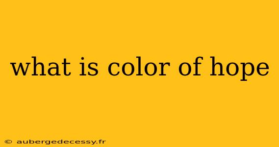 what is color of hope