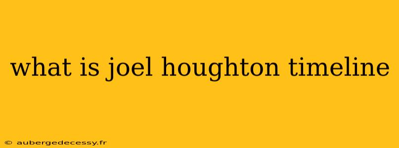 what is joel houghton timeline