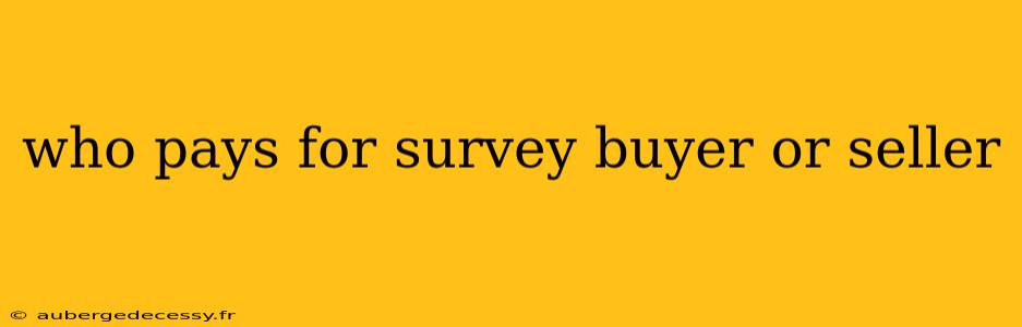 who pays for survey buyer or seller