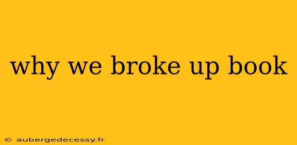 why we broke up book