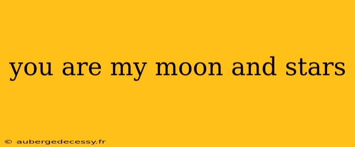 you are my moon and stars